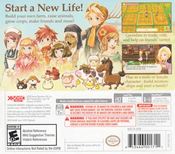 Return to PopoloCrois - A Story of Seasons Fairytale (USA) box cover back